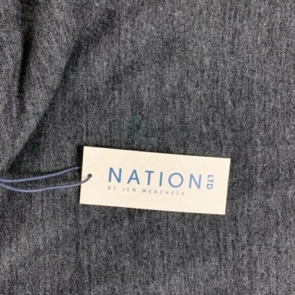 Anthropologie Nation Marnie Wrap Midi Skirt Knit High Rise Waist Gray Size XS - Picture 8 of 15